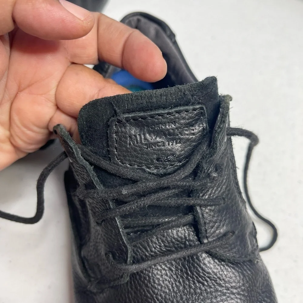 Born in Milwaukee Nunn Bush black all leather men size 8W Oxford 84903-001